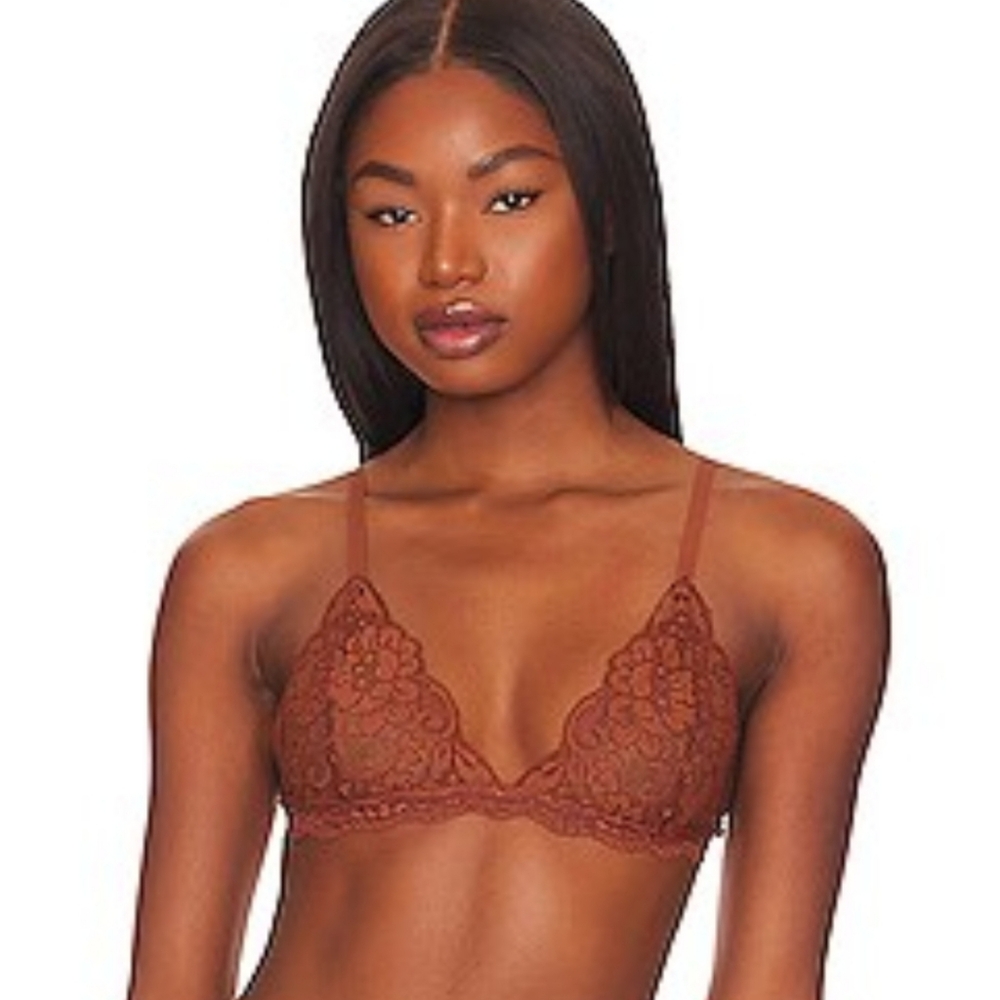 We Are Hah- Hah Chi Bralette In Milk Chocolate - Picture 2 of 3